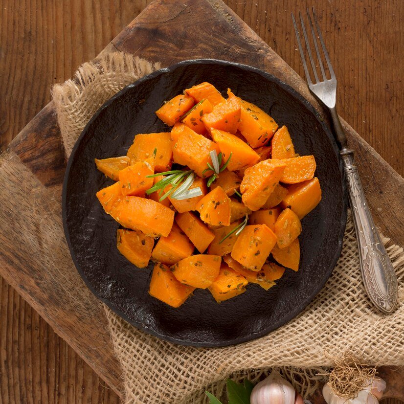 delicious-sweet-potatoes-plate-top-view_23-2148619096